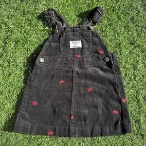 Oshkosh B’gosh Girl‎ Scotty Dog Vestbak Jumper Black 24 Months Overall Dress